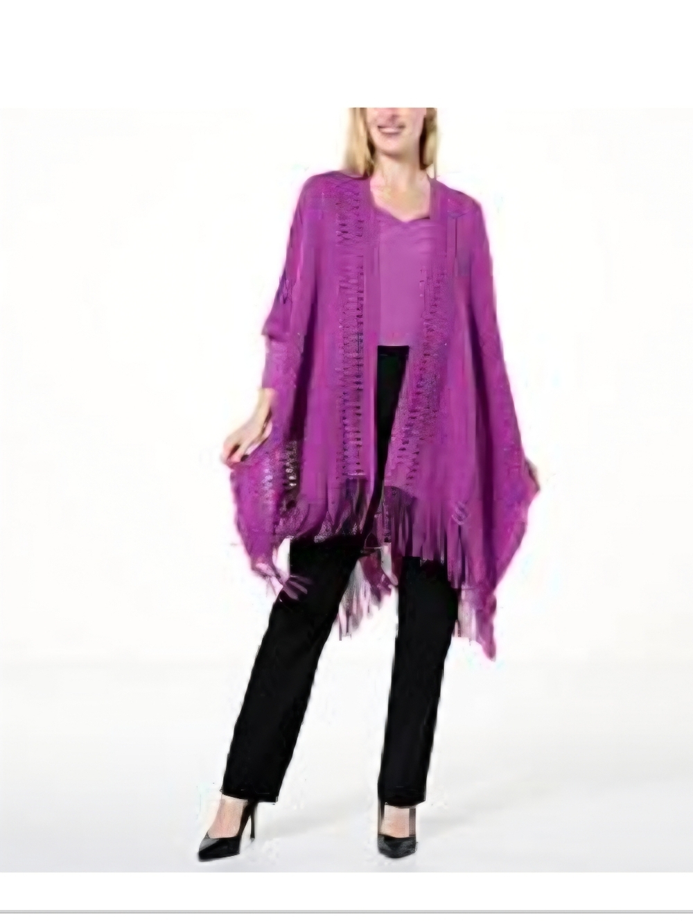 NWT Antthony Fringe Sweater Topper - Picture 3 of 8